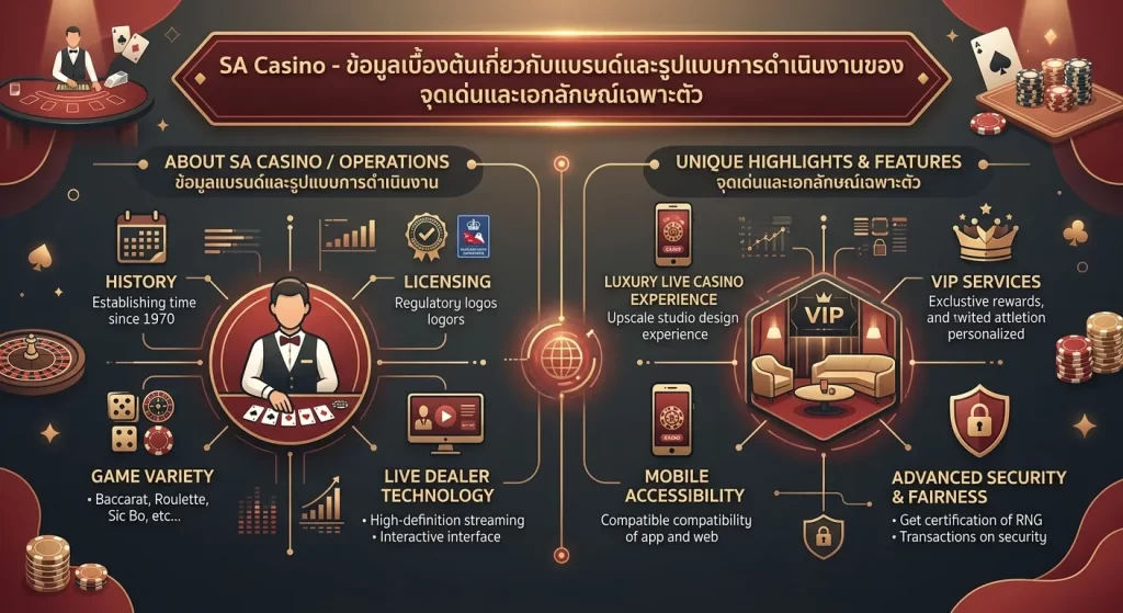 จุดเด่นและเอกลักษณ์เฉพาะตัวของ sa casino
